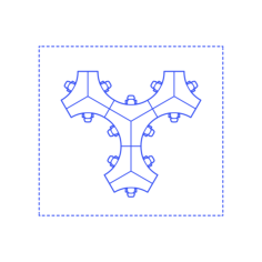 Layouts Open Offices System Pinwheel Y Shape Line Tracing Svg Vector, Free Vectors File